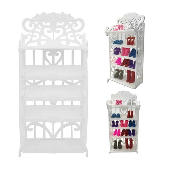 Mgaxyff Children Toys, Mini Furniture Toys, Shoe Cabinet/Rack Model Girls For Children Play