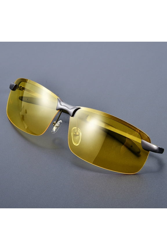 Classic Fashion Sunglasses,Night Driving Polarized View Safety Glasses Anti-glare Anti-reflective HD Night Vision