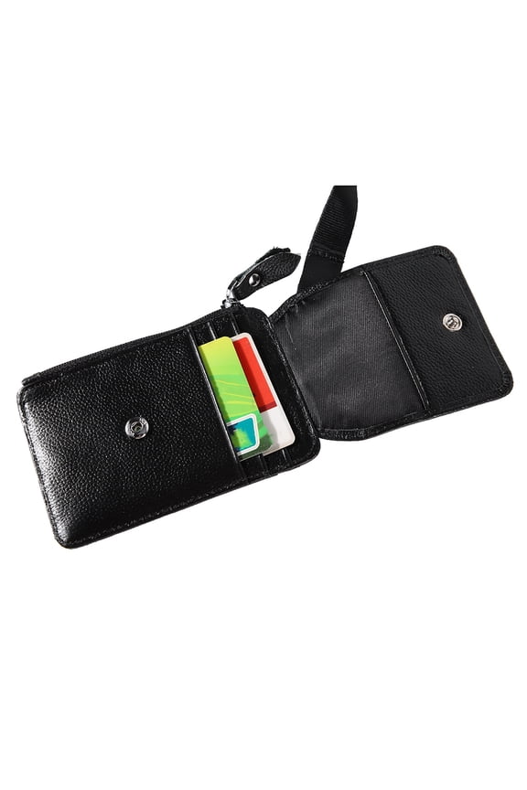 Cow Leather Wallet Hardware Identification With ID Card Case Card Holder Lock