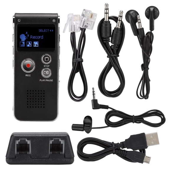 Mgaxyff Digital Voice Recorder,Voice Recorder,SK-012  8G ABS Voice Recorder Phone Recording Lossless Music Dictation Recorder