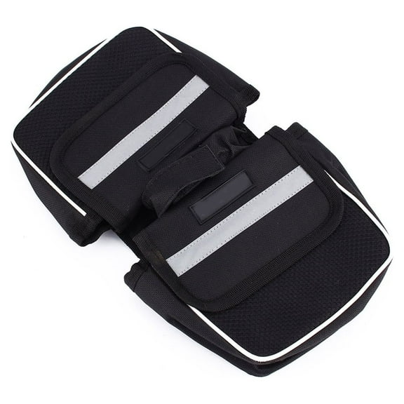 Mgaxyff Double Pannier Cycling Side Bag,  Frame Front Double Side Bag  Front Carrier Saddle Bag For Storage,