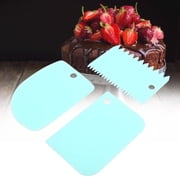 Mgaxyff Dough Scraper,3Pcs Baking Scrapers Cream Spatulas Pastry Tools Soft Pastry Scraper Kitchen, Cream Scraper