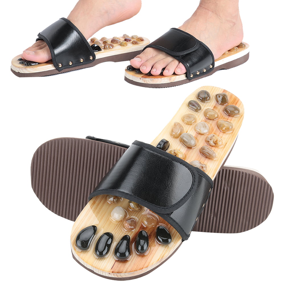 Oh filosof dosis Mgaxyff Feet Relax Shoes,Acupuncture Slippers,Foot Massage Slippers Pebble  Stone Sandal Acupuncture Feet Relax Shoes Health Care - Walmart.com