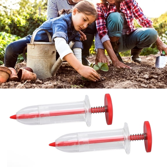 Mgaxyff Garden Seed Dispenser, 2pcs Seeds Dispenser Mini Seedmaster Sowing Seeder Tool for Horticultural Seeding