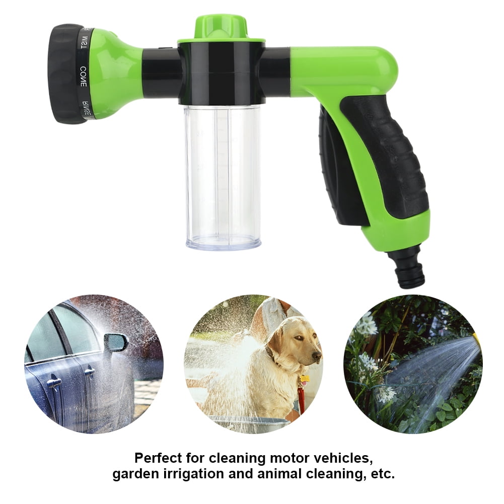 Swtroom Car Wash Foam Gun, Car Wash Soap Spray with 3/8 Brass Connector, Double Filtration, Grade 6 Foam Concentration (Green)