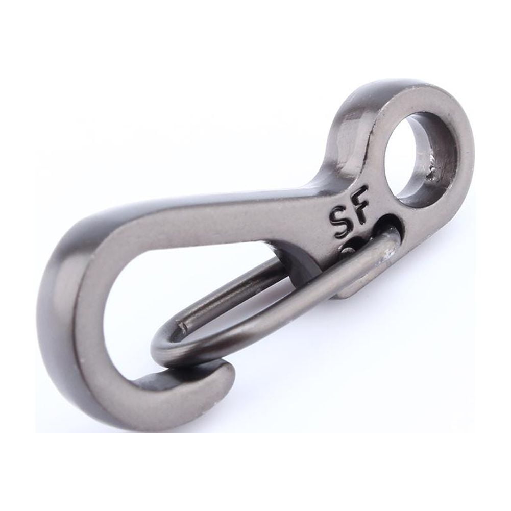 Mgaxyff Key Chain, Spring Keyring, Mini EDC Carabiner Snap Spring Clips  Hook Survival Keychain Tool