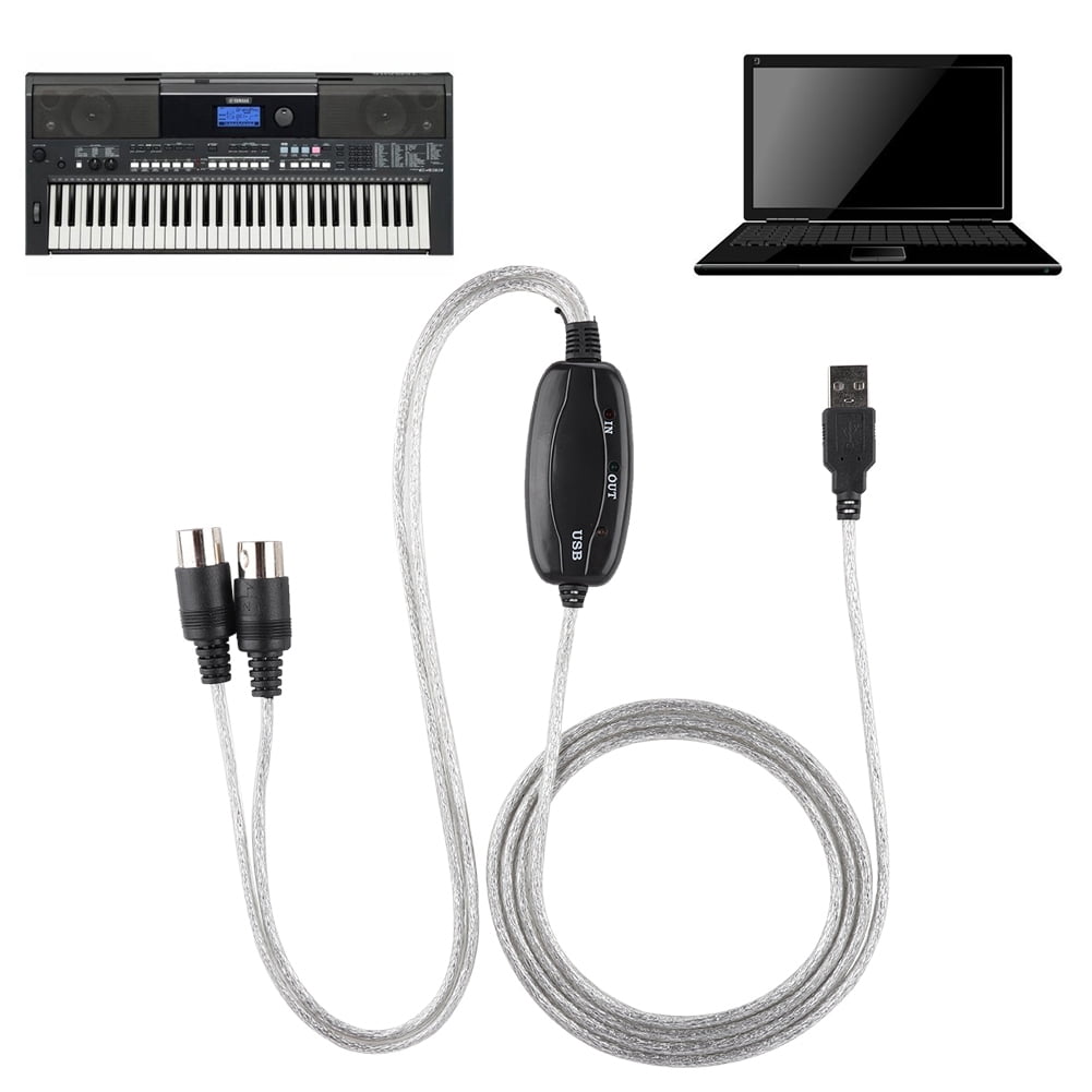 Mgaxyff MIDI to USB Cable Converter MIDI Interface Adapter Cord