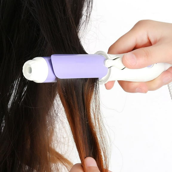 Mgaxyff Mini Electric Splint, Straight Roll Dual-Use, Animal Hair Curler Electric Curling Iron