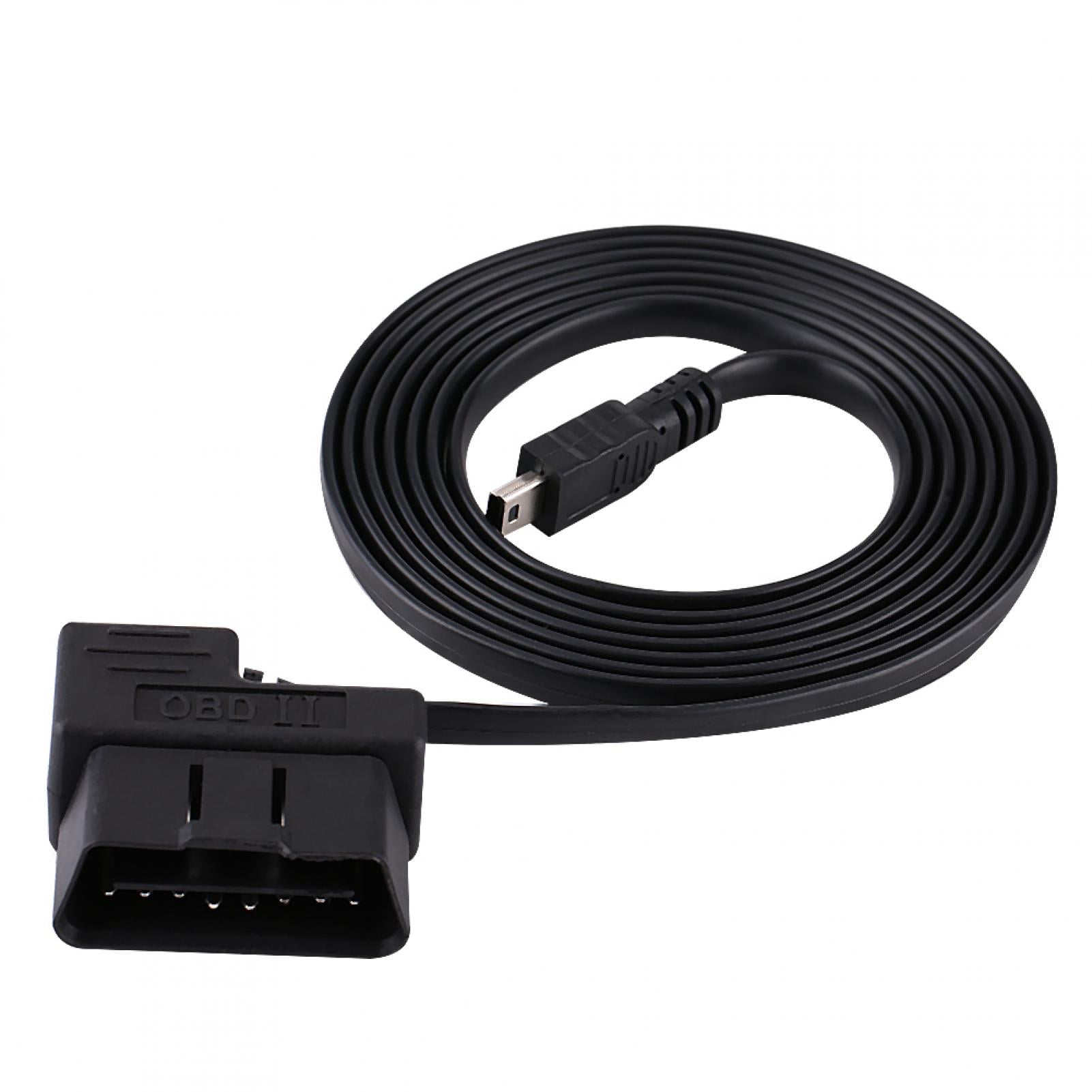 Mgaxyff OBD-II USB Cable,180cm Car OBD-II OBD2 EOBD 16pin Diagnostic  Extension Adapter to Mini USB Cable,OBD2 USB Cable