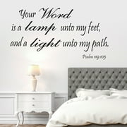 Mgaxyff PVC Bible Verse Wall Decals Christian Quote Walls Art Stickers Religious Decor, Sticker About Jesus