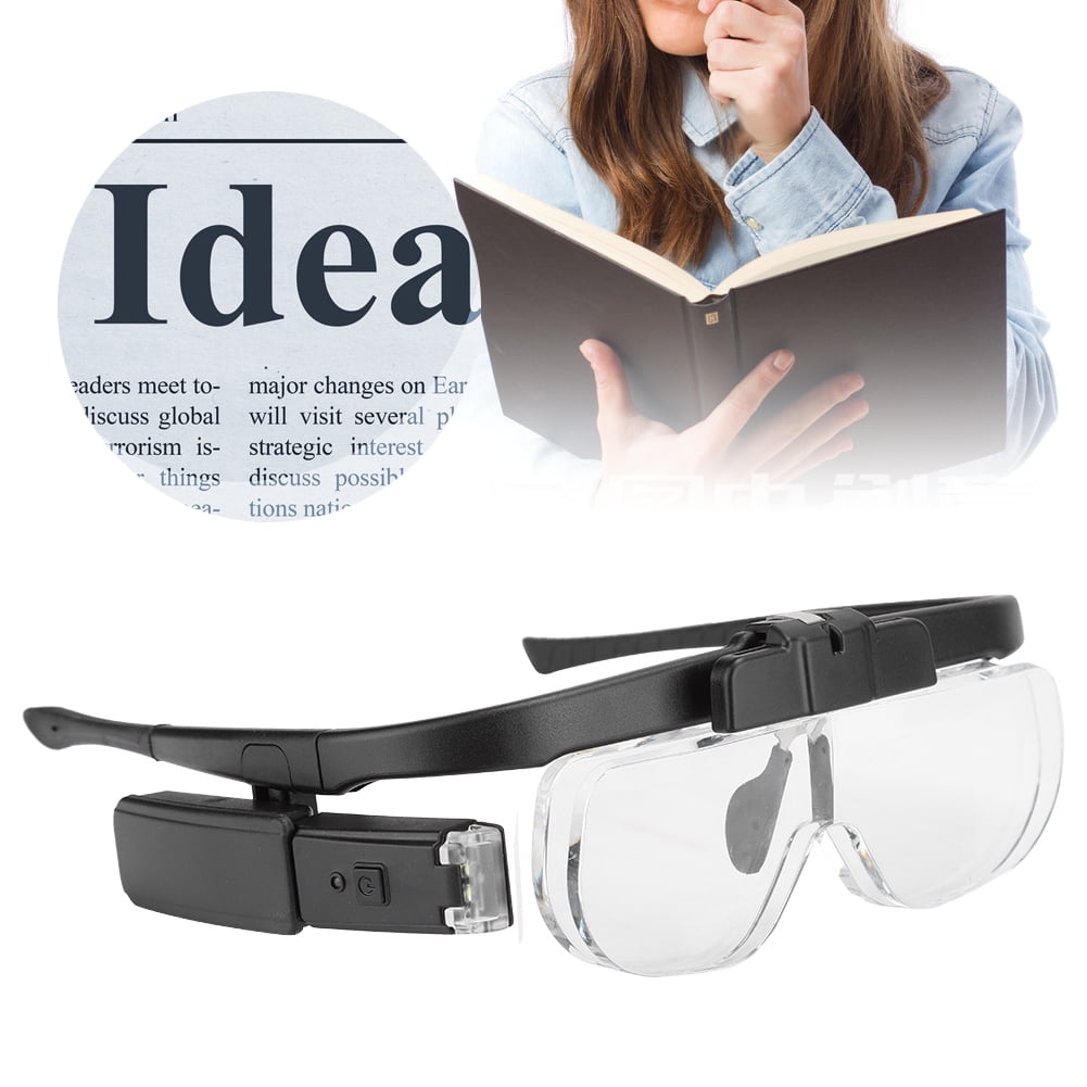 Eye Candy Ultra Bright Full Page Magnifier and Book Light, Large Plastic,  Multicolor, 3X Bigger