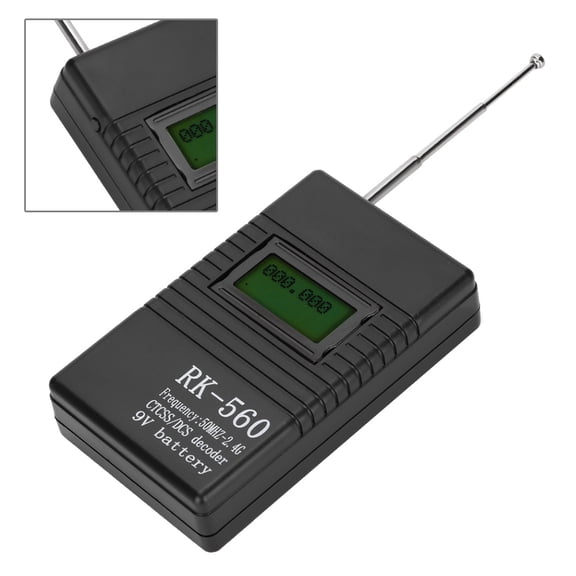 Mgaxyff Radio Counter,Frequency Meter,Accurate RK560 50MHz-2.4GHz Frequency Counter Meter Portable Handheld Radio Frequency Testing