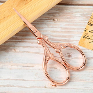 Small Embroidery Sewing Scissors Comfortable Handle Easy to Grip for Craft  Artwork Crochet Trimming Bronze 5032 A 