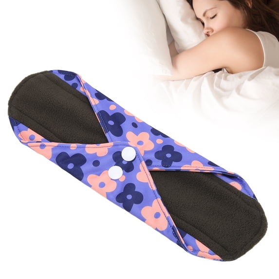 Mgaxyff Reusable Menstrual Pads Washable Cloth Feminine Pads Women Sanitary Incontinence Pads for Night Day Use