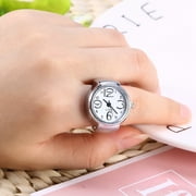 Mgaxyff Round RingWatch,8Colors Fashionable Women Men Quartz Analog Round Finger Ring Love Watch , Quartz Ring Watch