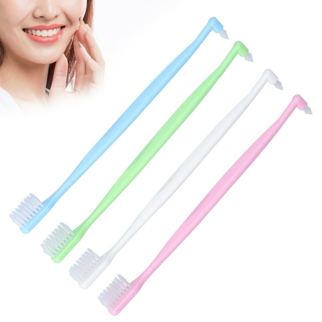 Mgaxyff Toothbrush,4PCS Toothbrush Double‑Ended Interspace Toothbrush
