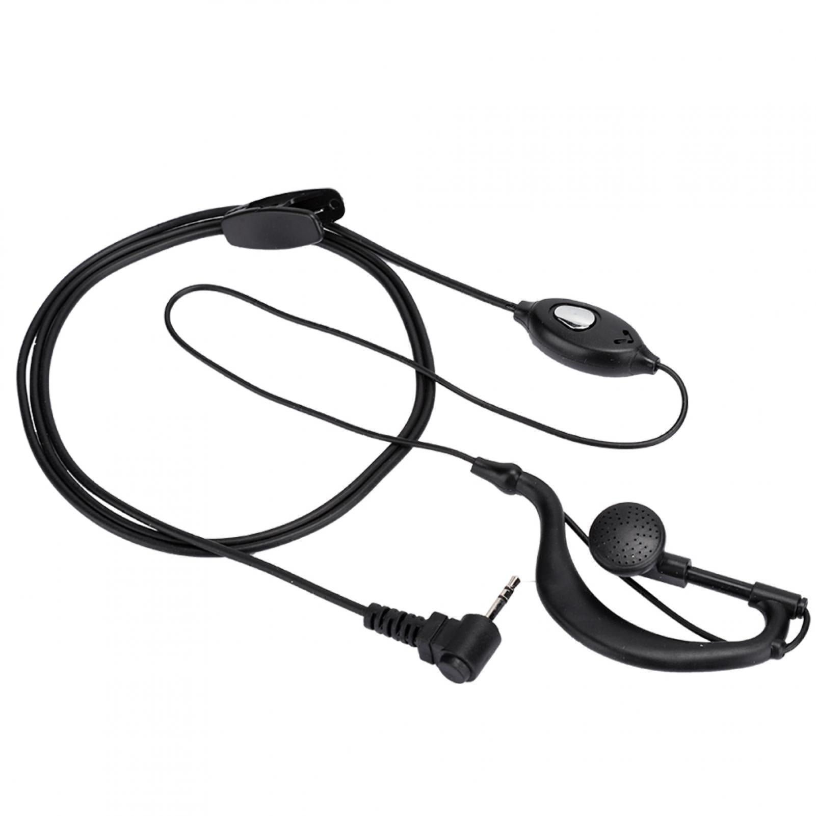 Mgaxyff Walkie Talkie Headset,2PCS ABS T Head 1 Pin 2.5mm Plug