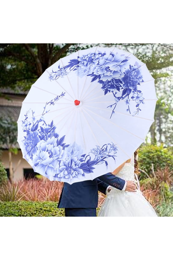 Women Handmade Oiled Paper Umbrella Windproof Chinese Classical Dance Umbrella Paper Parasol Umbrella, Paper Umbrella