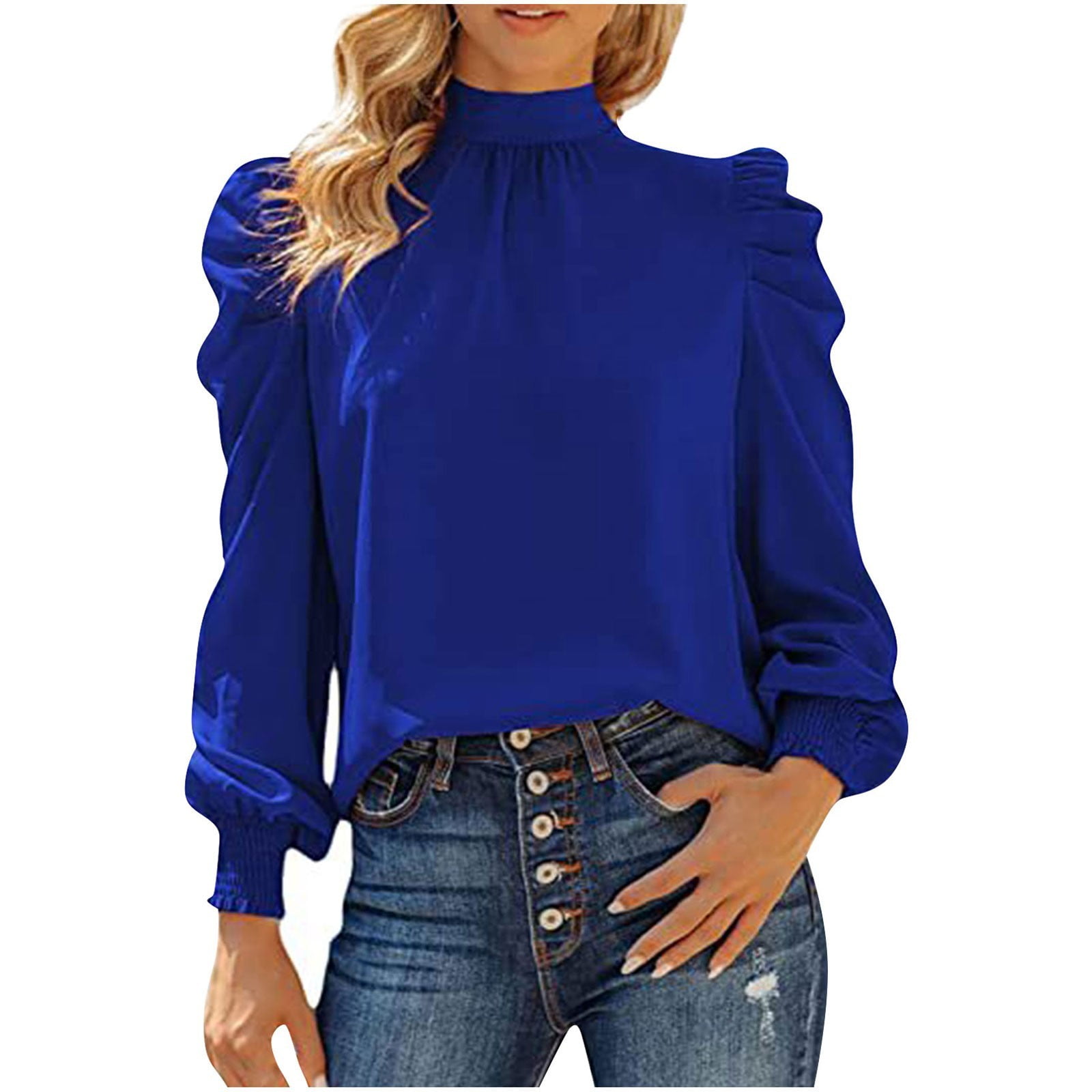 Bluelea ブルレア Puff sleeve blouse ブラウス レディース