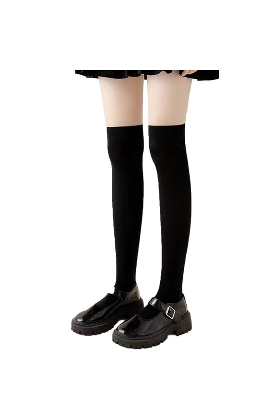2PC Knee High Sheer Socks Lightweight Breathable Polyester in Solid with Stretchable Regular Fit for Women for Summer Boots Skirts