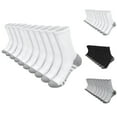 thumbnail image 1 of Mgmyaa 5 Pairs Above Ankle Athletic Socks Moisture Wicking Breathable Cotton in Solid with Stretchable Active Fit for Men for Running Training All Season, 1 of 7