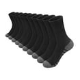 thumbnail image 1 of Mgmyaa 5 Pairs Above Ankle Athletic Socks Moisture Wicking Breathable Cotton in Solid with Stretchable Active Fit for Men for Running Training All Season, 1 of 6