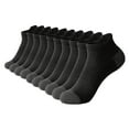 thumbnail image 1 of Mgmyaa 5 Pairs Ankle Athletic Socks Moisture Wicking Breathable Cotton in Solid with Stretchable Active Fit for Men for Running Gym All Season, 1 of 8