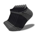 thumbnail image 1 of Mgmyaa 6 Pairs Above Ankle Athletic Socks Moisture Wicking Breathable Cotton in Solid with Active Fit for Men for Running Training All Season, 1 of 8