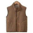 thumbnail image 1 of Mgmyaa Boys Girls Fleece Vest Jacket Sleeveless Padded Warm Outerwear Casual Button-Free Cardigan Lightweight Top 4-18 Years, 1 of 3