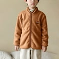 thumbnail image 1 of Mgmyaa Boys Girls Polar Fleece Jacket Zip Up Thermal Full Zipper Pocket Casual Outerwear 2-14Y, 1 of 4