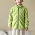 thumbnail image 1 of Mgmyaa Boys Girls Polar Fleece Jacket Zip Up Thermal Full Zipper Pocket Casual Outerwear 2-14Y, 1 of 8