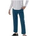 thumbnail image 1 of Mgmyaa Boys Summer Straight-Leg Pants Kids Full Panel Suit Pants Flat Front Long Pants with Pockets, 1 of 5