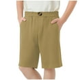 thumbnail image 1 of Mgmyaa Boys' and Girls' Active Shorts Summer Kids Elastic Waist Bermuda Shorts (Sizes: 4-14), 1 of 6