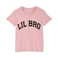 thumbnail image 1 of Mgmyaa Boys and Girls Short Sleeve T Shirts Kids Summer Graphic Tees Crewneck Basic Letter Print Tee Tops Blouses 3-10 Years, 1 of 4