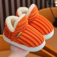 thumbnail image 1 of Mgmyaa Boys and Girls Warm Home Slippers Toddler Winter Parent-Child Slippers Pull-On Fleece Shoes, 1 of 3