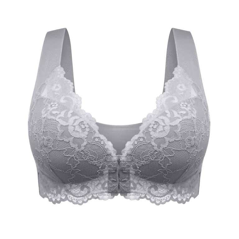 Mgmyaa Bras for Women Front Closure Bra Plus Size Full Coverage