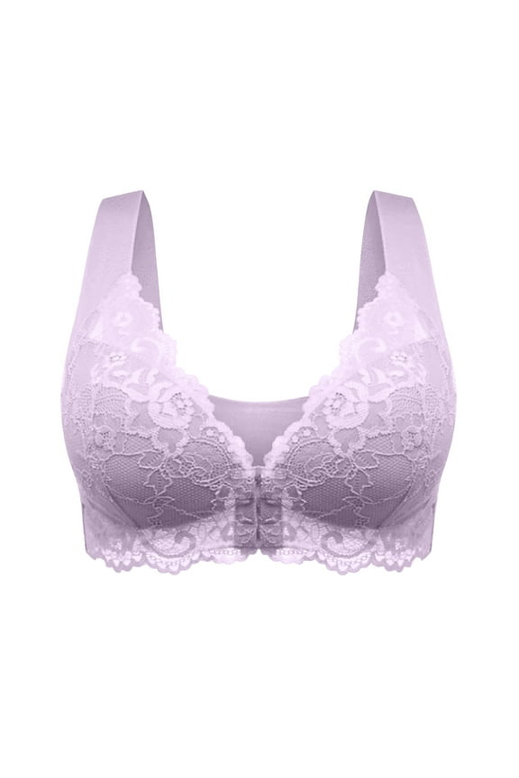 Bras for Women Front Closure Bra Plus Size Full Coverage Underwear Seamless Bra Everyday Bras