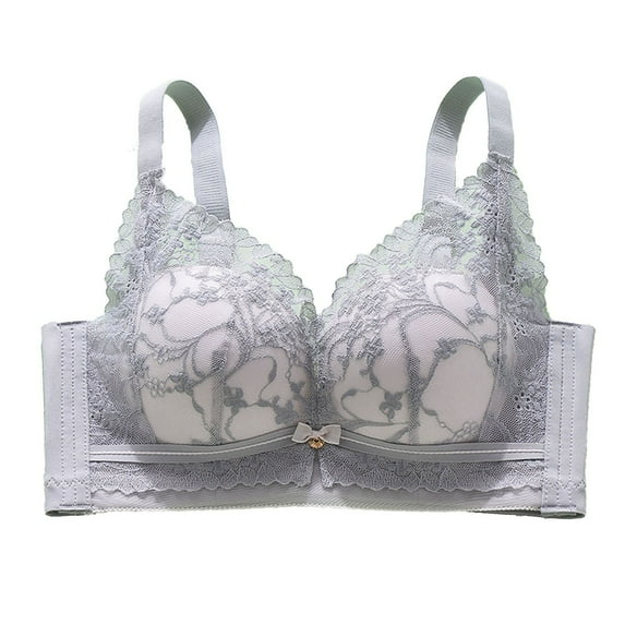 Mgmyaa Bras for Women Lace Underwear Push Up Small Chest Soft Medium Thickness No Steel Ring Adjustable Bra