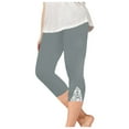 thumbnail image 1 of Mgmyaa Capri Leggings for Girl Kids High Waisted Lace Workout Yoga Pants Size 2-13 Years, 1 of 8