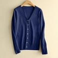 thumbnail image 1 of Mgmyaa Cardigan Sweaters for Women Button Closure V-Neck Long Sleeve Oversized Sweater Plus Size Fall Winter Cozy Knitted Tops, 1 of 9