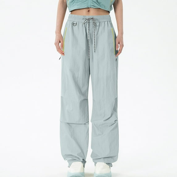 Mgmyaa Cargo Pants for Women Baggy Parachute Pants for Women Holiday Outfits for Women