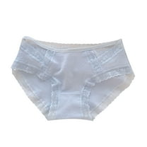 Mgmyaa Cotton Underwear for Women Breathable Mid Waist Student Full Crotch Underwear