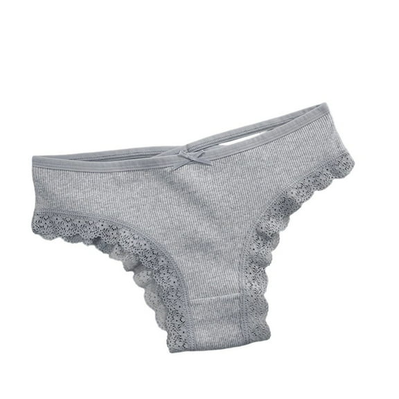 Mgmyaa Cotton Underwear for Women Lace Abdomen Mid-rise Waist and Hip Lift Comfortable Body Breathable Panties Briefs