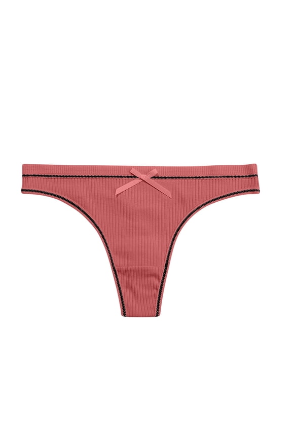 Cotton Underwear for Women Threaded Thong Low Waist Loose Loose Comfortable Student Plus Size Underwear