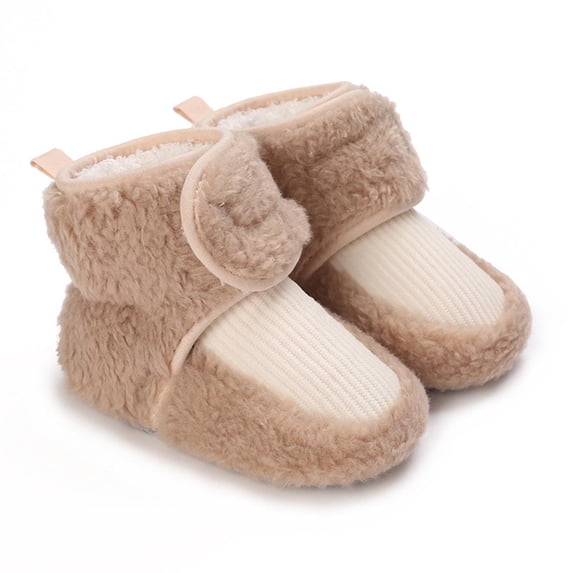 Mgmyaa Girls Ankle Boots Girls Pre-Walker Shoes Snow Boots Warm Soft Soled Shoes for Kids