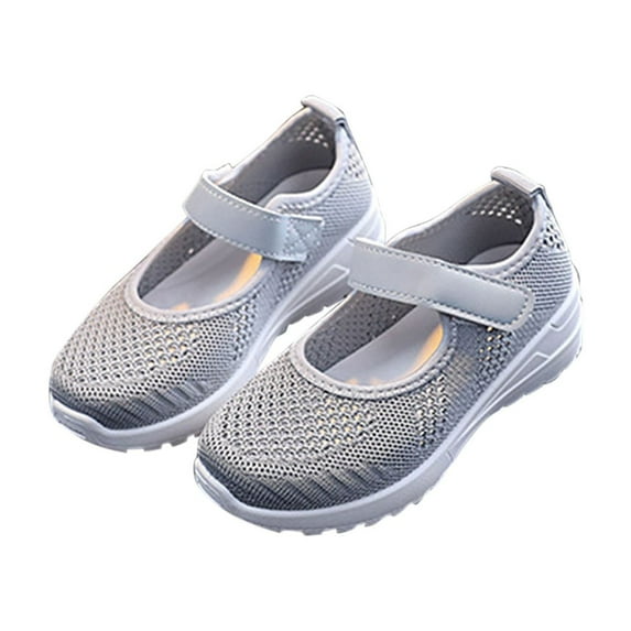 Mgmyaa Girls Breathable Mesh Casual Sneakers Summer Hollow Out Lightweight Athletic Shoes Slip-On Daily Walking Sport