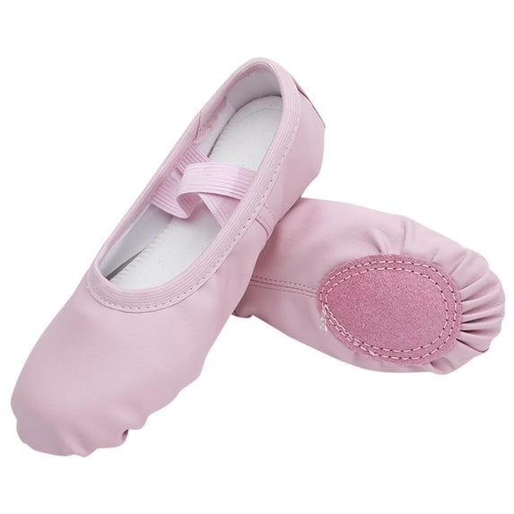 Mgmyaa Girls Casual Ballet Flats Slip-On Closed Toe Adjustable Straps Flat Heel for Toddlers & Kids Ages 2-12