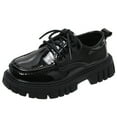 thumbnail image 1 of Mgmyaa Girls Dress Shoes Lace-Up Chunky Mary Janes Uniform Shoes, 1 of 7