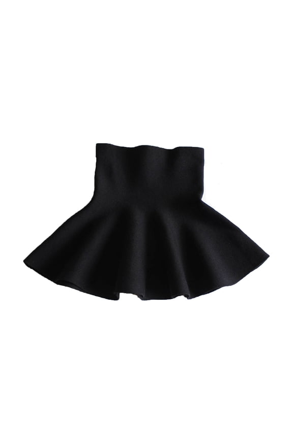 Girls' Fleece Mini Skirt - Pleated Ruffled Short Skirt