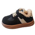 thumbnail image 1 of Mgmyaa Girls Fleece Soft Soled Sports Shoes British Style Casual Fashionable Warm for Toddler Little Kid, 1 of 5